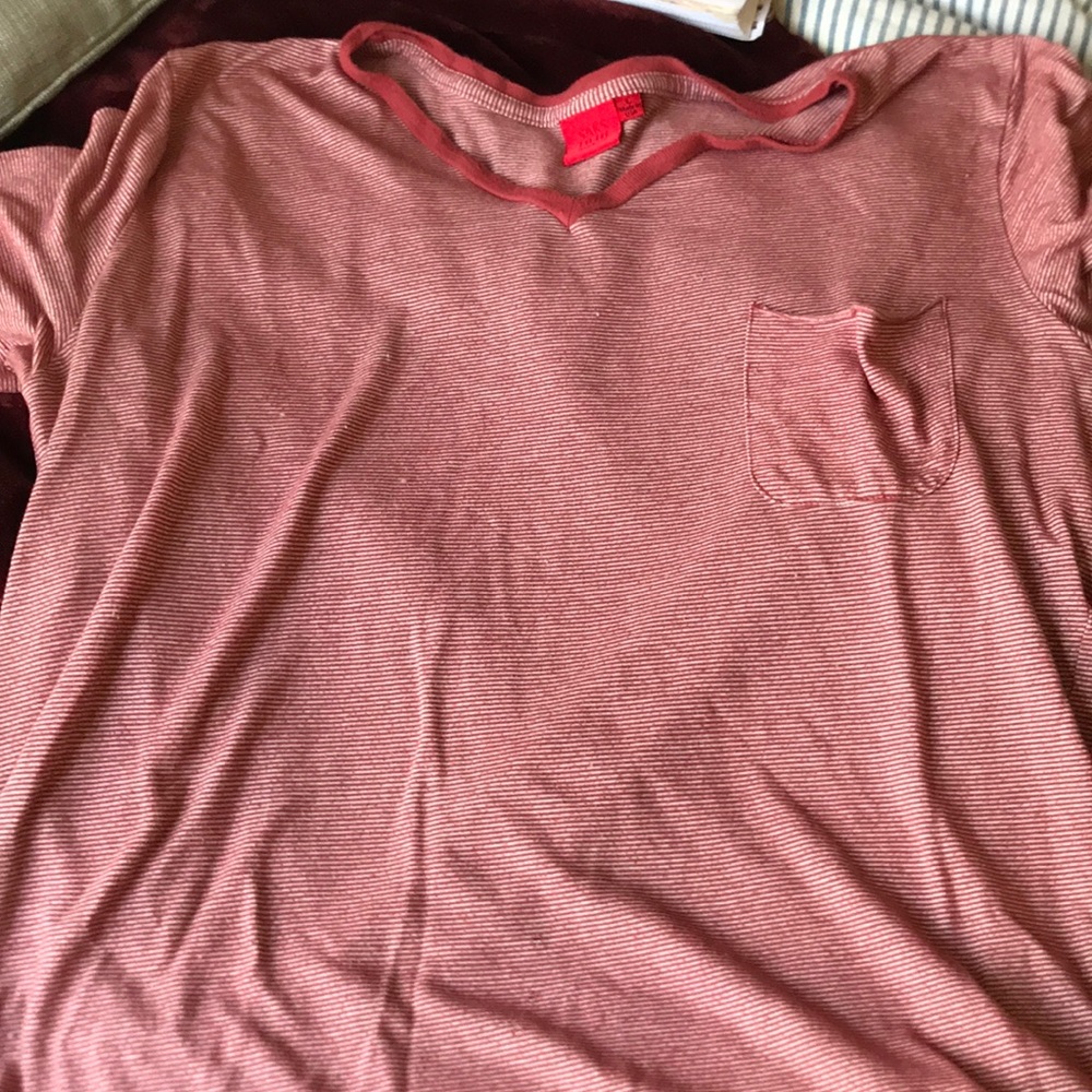 Striped red tee